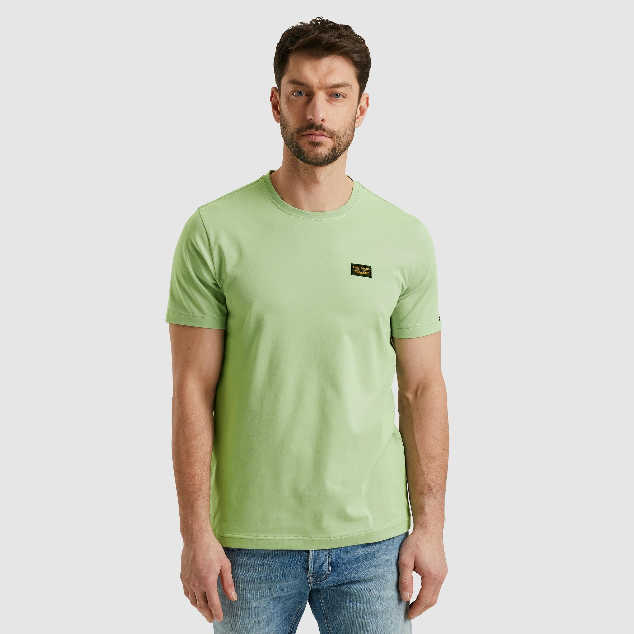 T-Shirt aus Baumwolle - 6258-Quiet Green - Grün