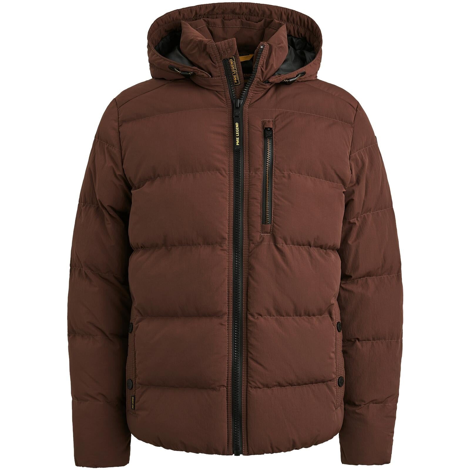 Pufferjacke - 8175-Bitter Chocolat - Rot