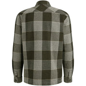 Overshirt kariert Relaxed Fit - 6416-Olive Night - Grün