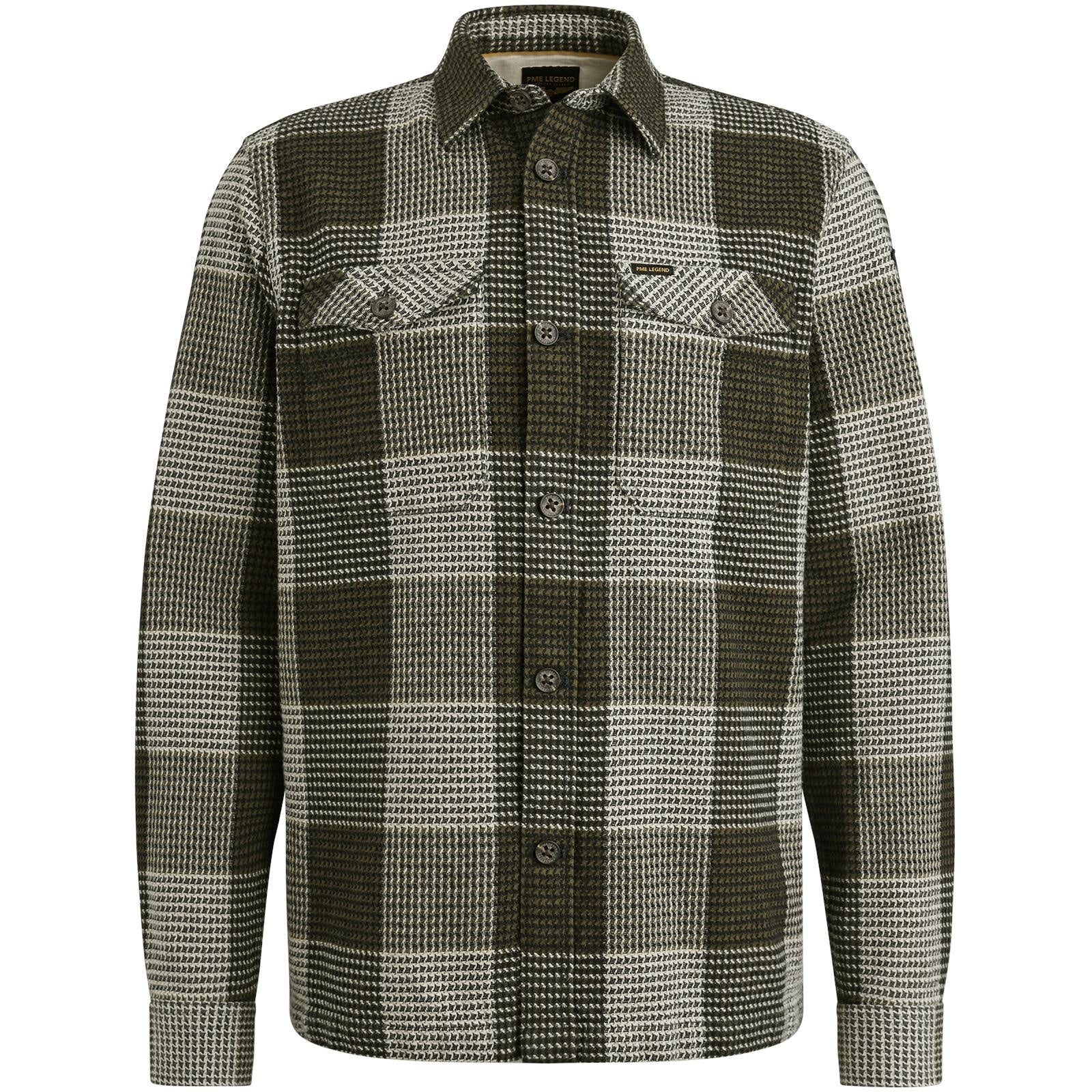 Overshirt kariert Relaxed Fit - 6416-Olive Night - Grün