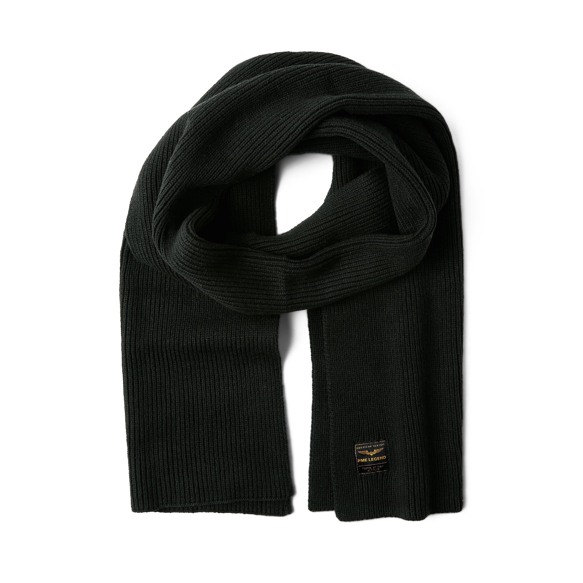 Schal aus Baumwollmix - 999-Black - Schwarz