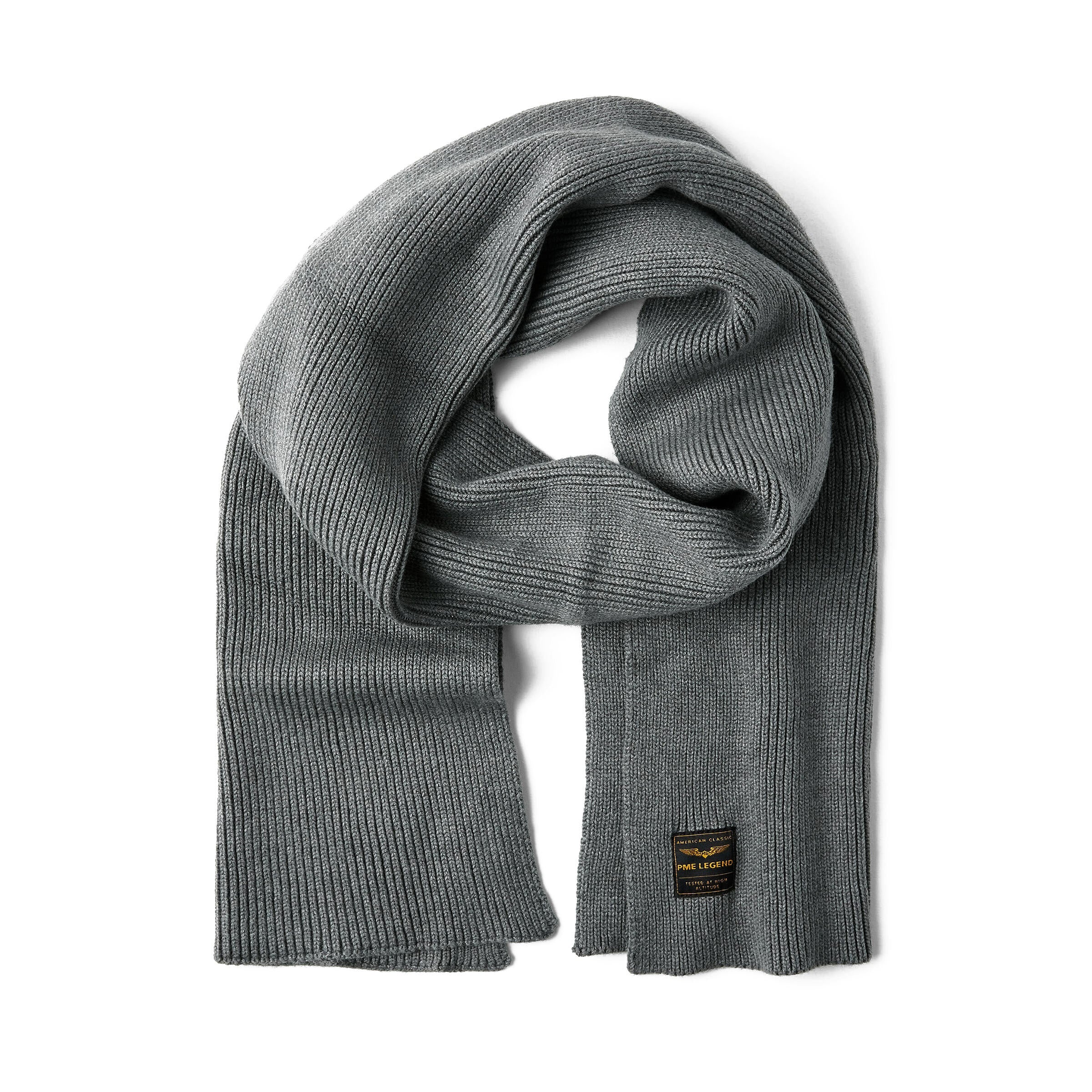Schal aus Baumwollmix - 960-Grey Melee - Grau