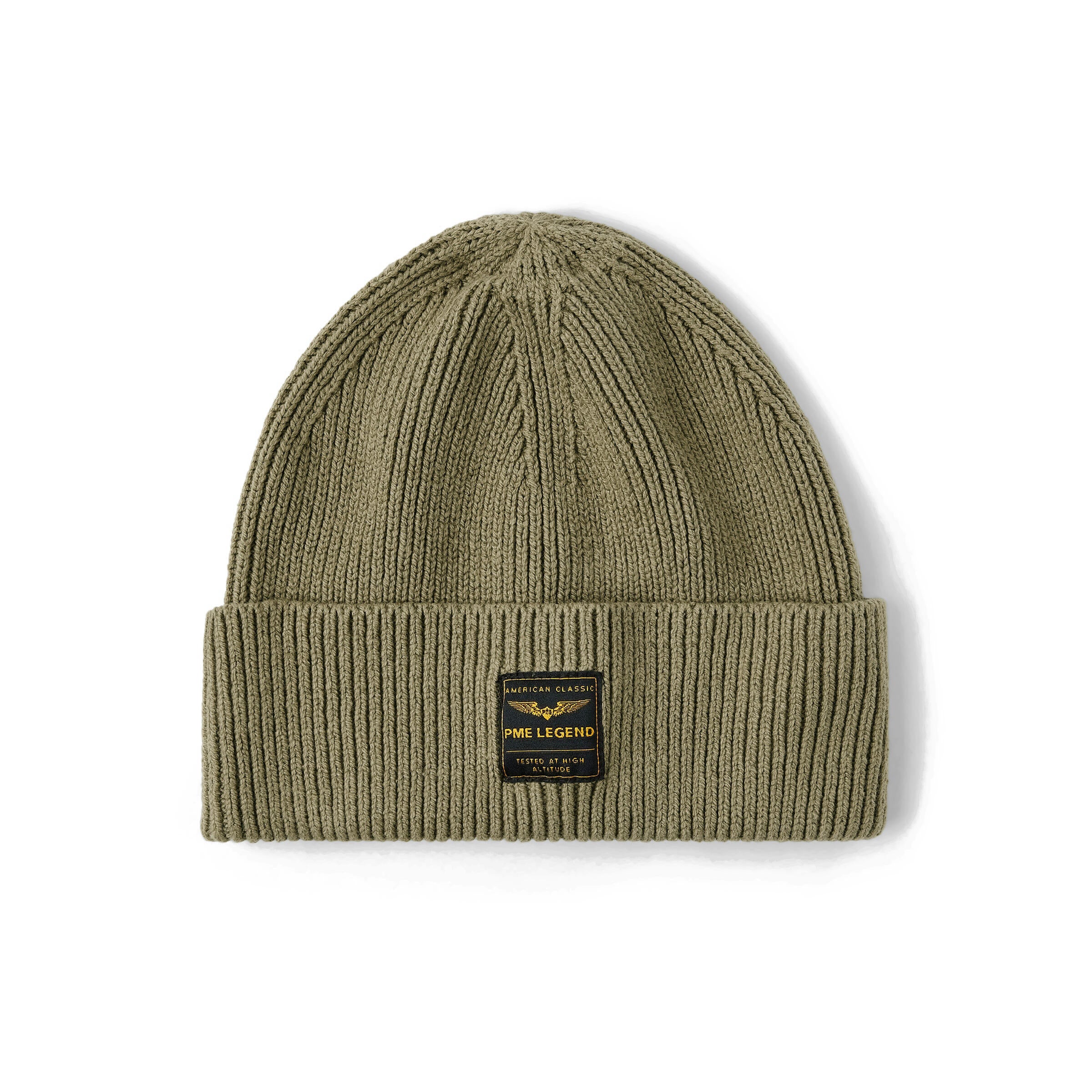 Strickmütze aus Baumwollmix - 6389-Dusky Green - Khaki