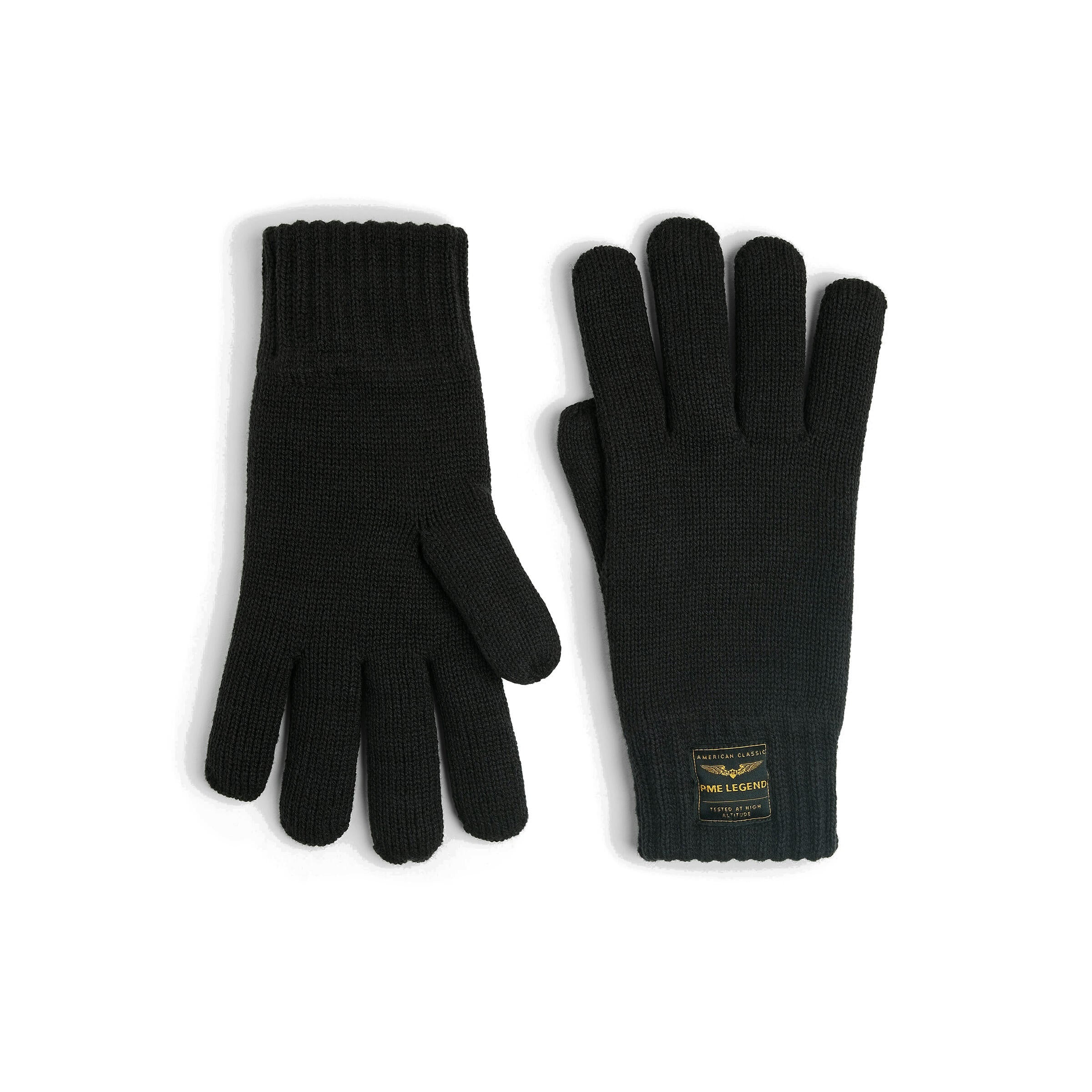 Strickhandschuhe aus Baumwollmix - 999-Black - Schwarz