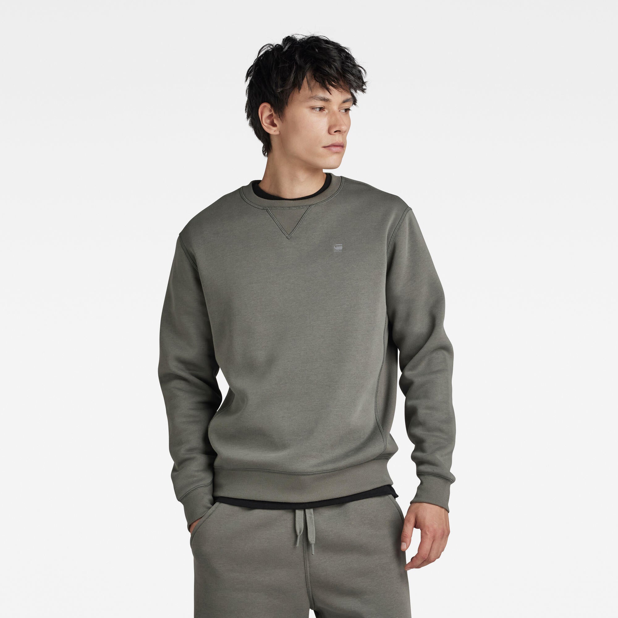 Sweatshirt aus Baumwollmix - 1260-gs grey - Grau