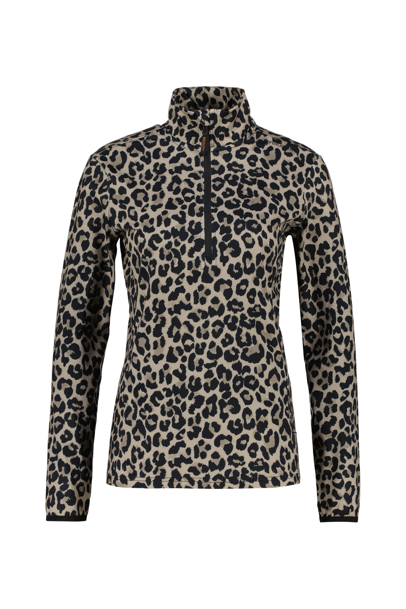 Ski-Longsleeve Slim Fit - 1300-Wild thing Fungi - Beige