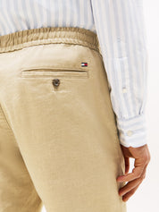 Leinenhose Relaxed Tapered Fit - RBT-KHAKI - Beige