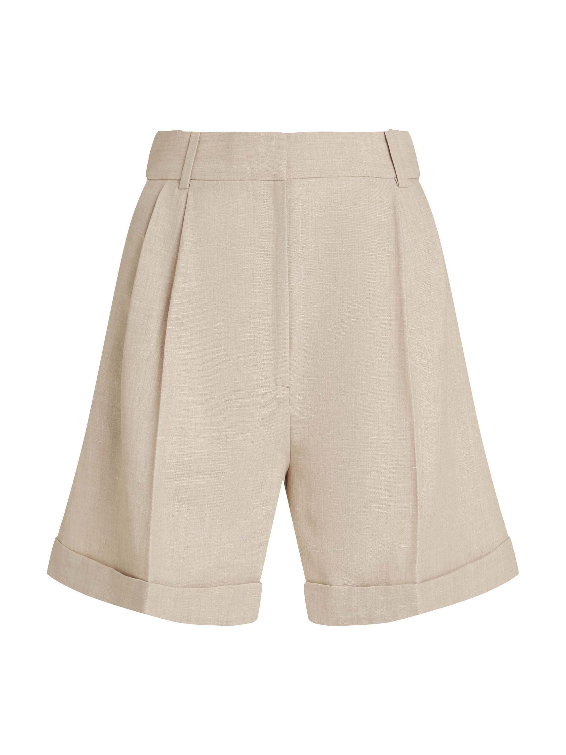 Shorts Relaxed Fit mit Bundfalten - ACI-BEIGE - Beige