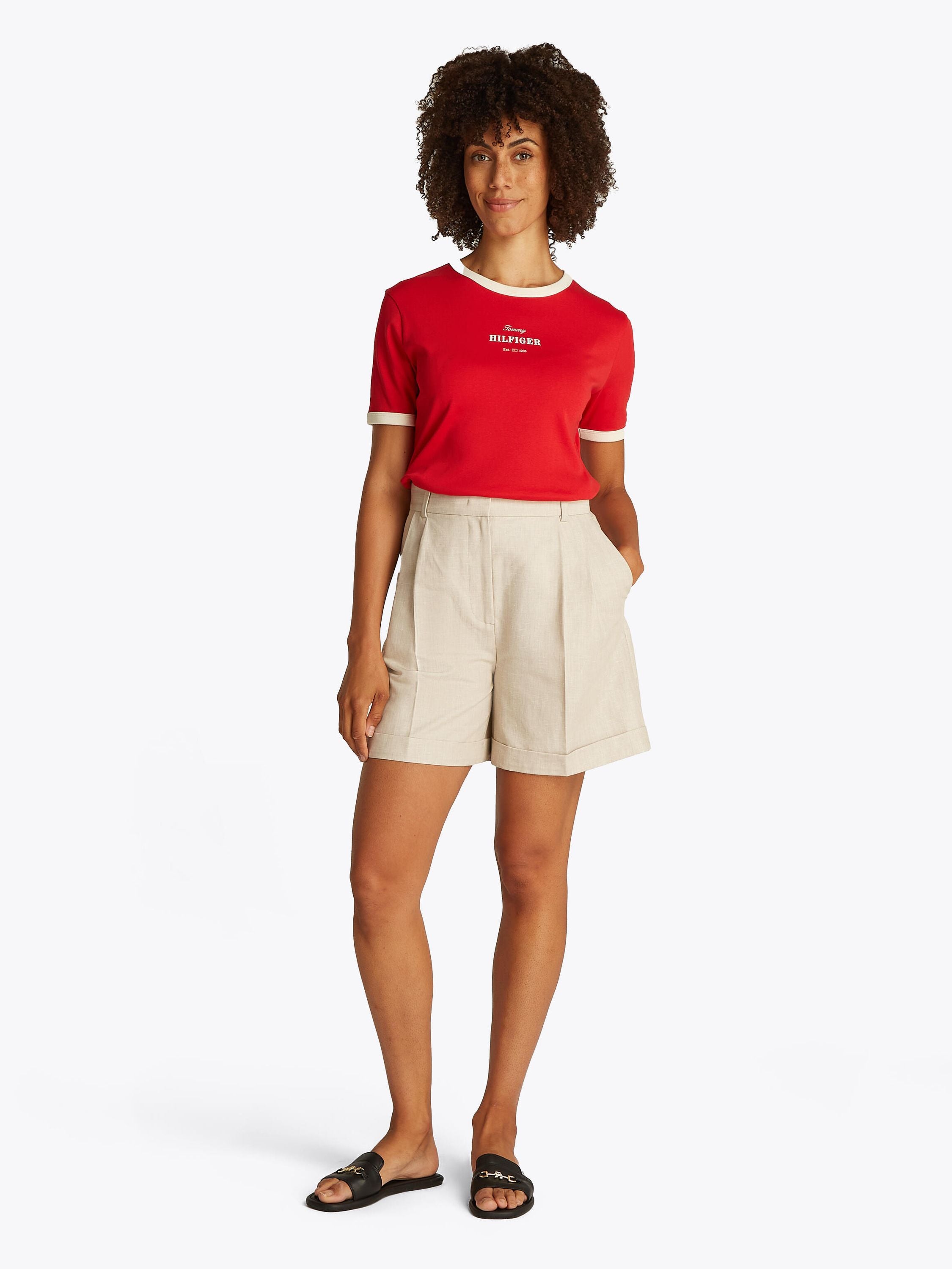 Shorts Relaxed Fit mit Bundfalten - ACI-BEIGE - Beige