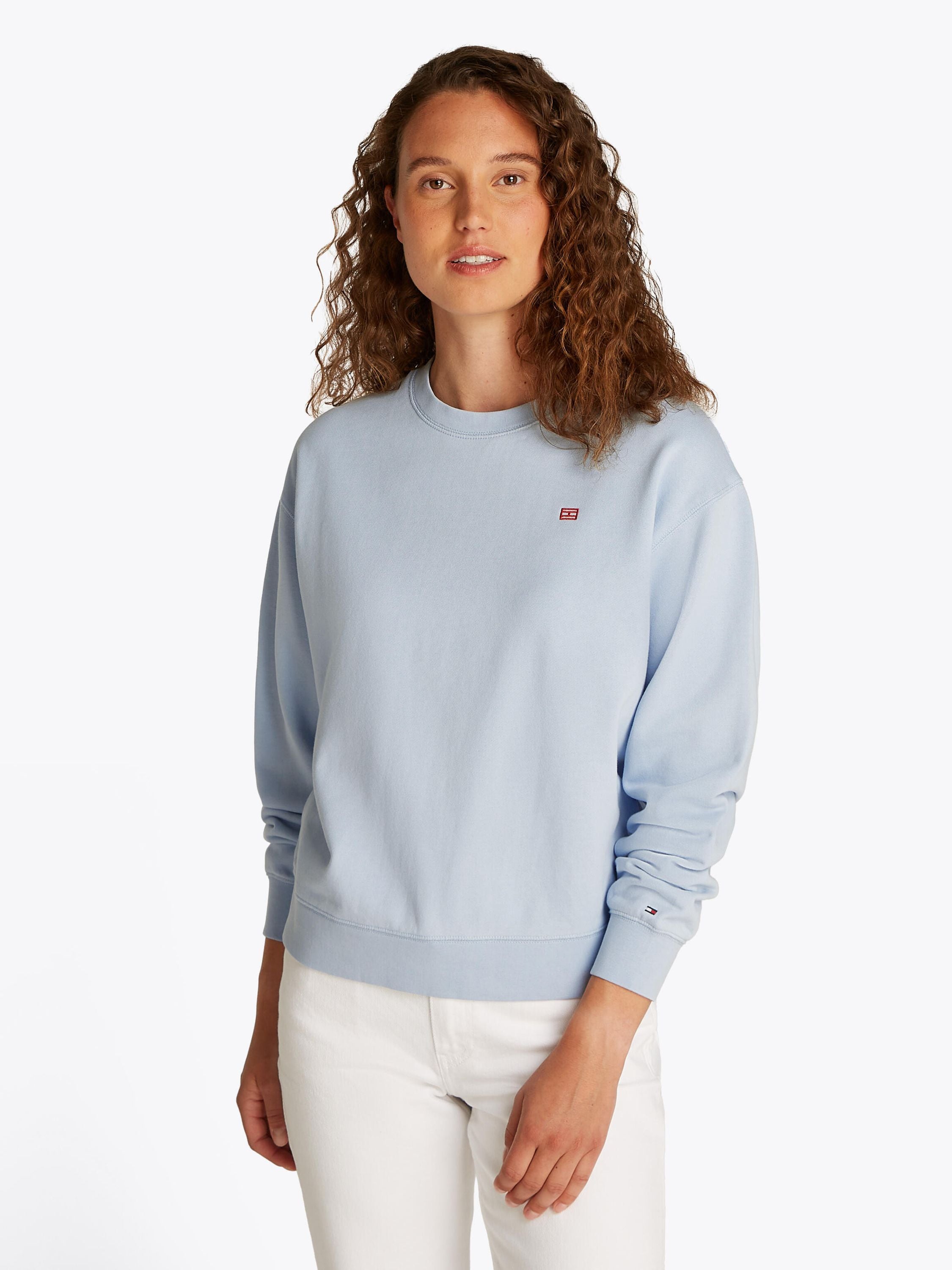 Sweatshirt aus Baumwolle - C1O-BLUE - Blau