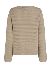 Strickpullover aus Baumwolle - RBT-KHAKI - Beige
