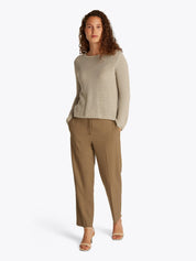 Strickpullover aus Baumwolle - RBT-KHAKI - Beige