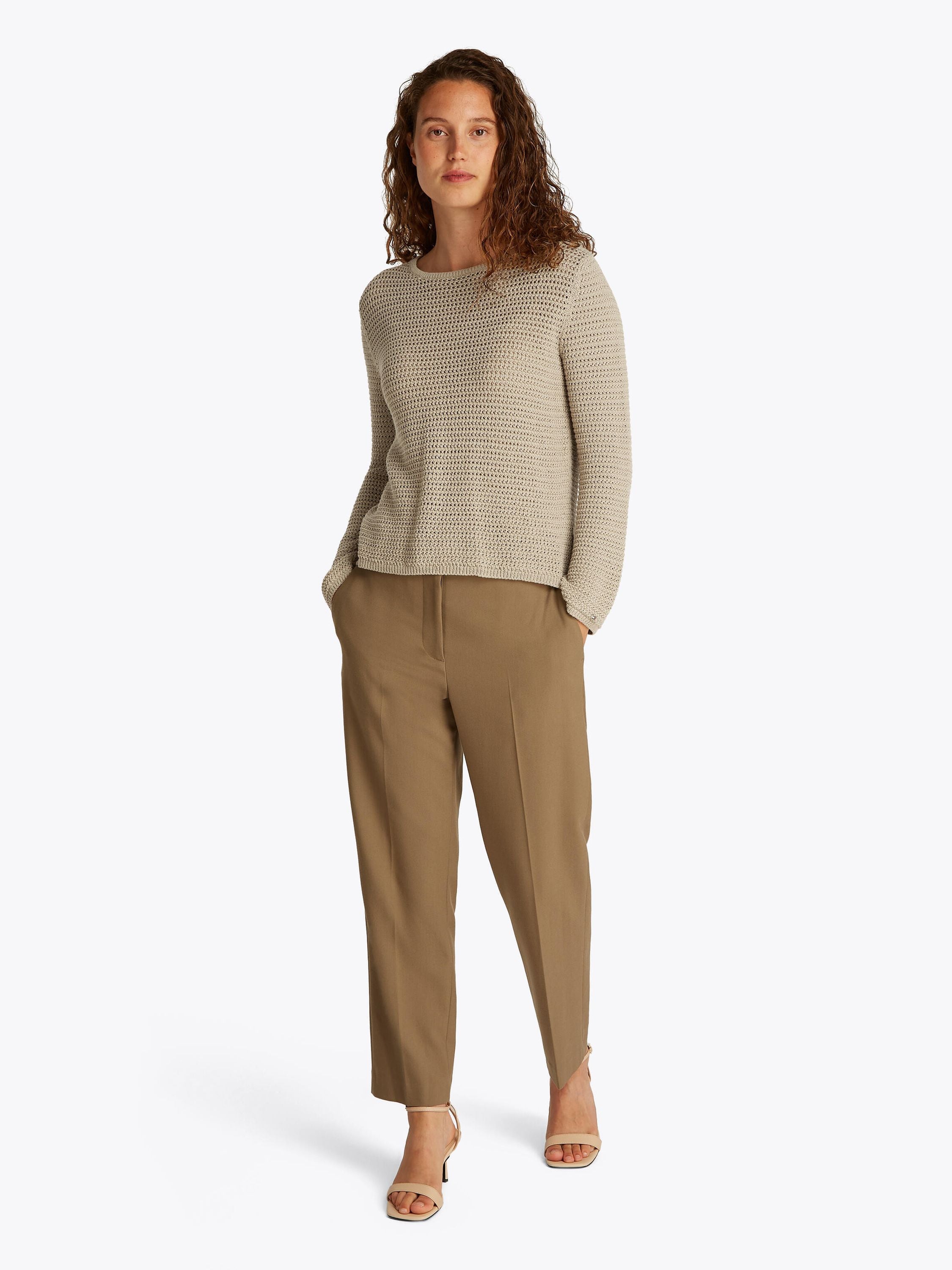 Strickpullover aus Baumwolle - RBT-KHAKI - Beige
