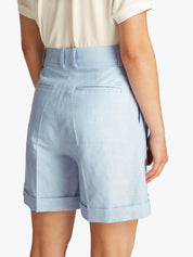 Shorts Relaxed Fit mit Bundfalten - C1O-BLUE - Blau
