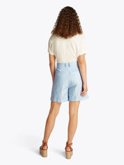 Shorts Relaxed Fit mit Bundfalten - C1O-BLUE - Blau