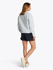 Sweatshirt aus Baumwollmix - C1O-BLUE - Blau