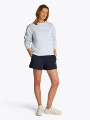 Sweatshirt aus Baumwollmix - C1O-BLUE - Blau