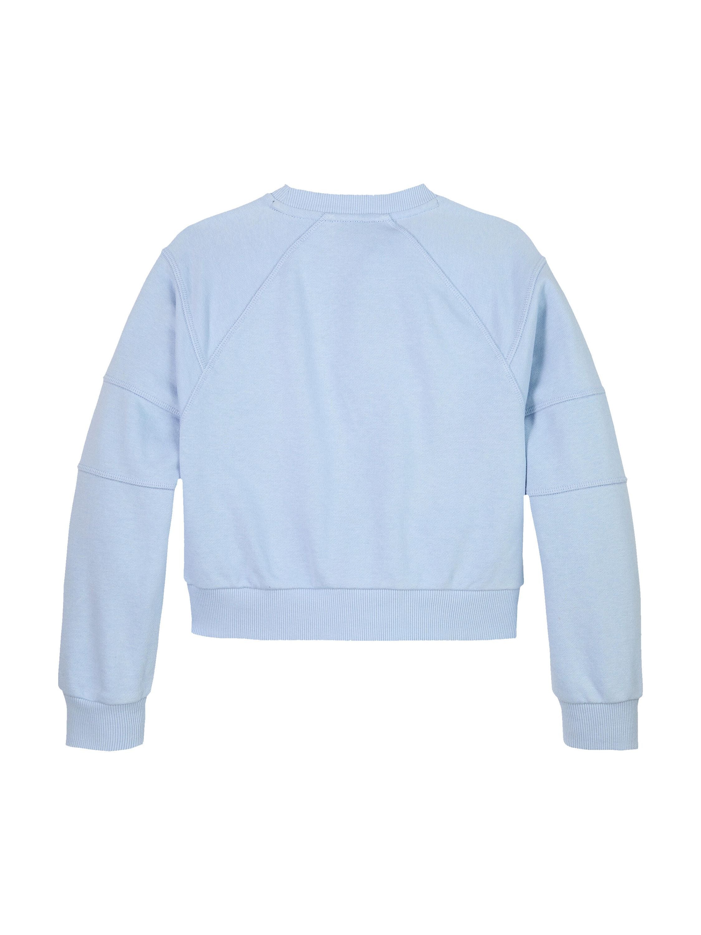 Sweatshirt aus Baumwollmix - C1O-BLUE - Blau