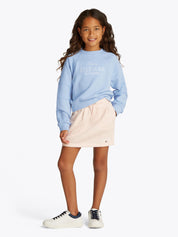 Sweatshirt aus Baumwollmix - C1O-BLUE - Blau