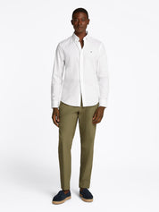 Hemd DOBBY Slim Fit TH-FLEX - YCF-WHITE - Weiß