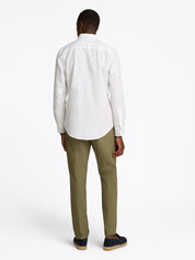Hemd DOBBY Slim Fit TH-FLEX - YCF-WHITE - Weiß