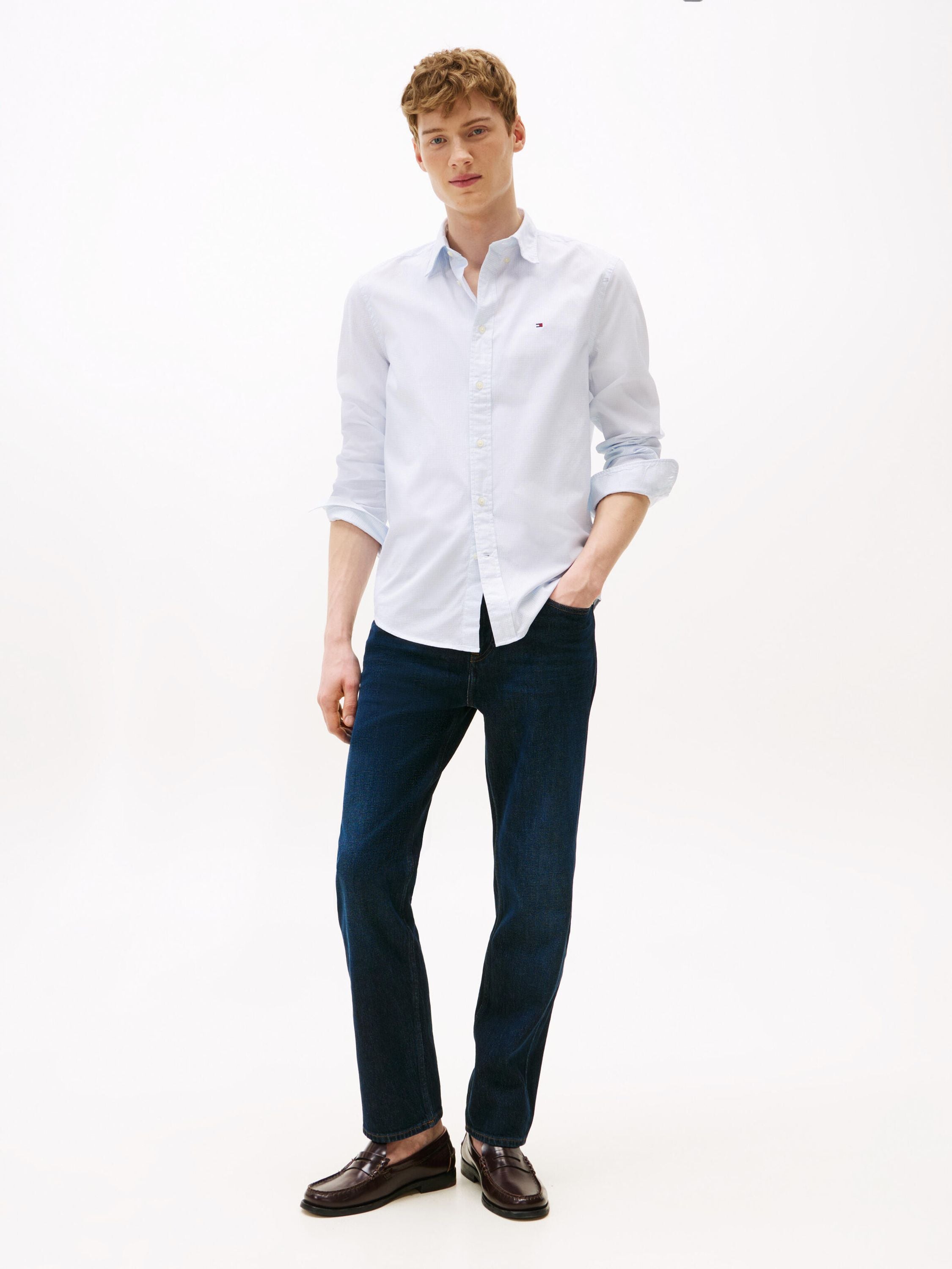 Hemd POPLIN Regular Fit - 0K4-WHITE - Weiß