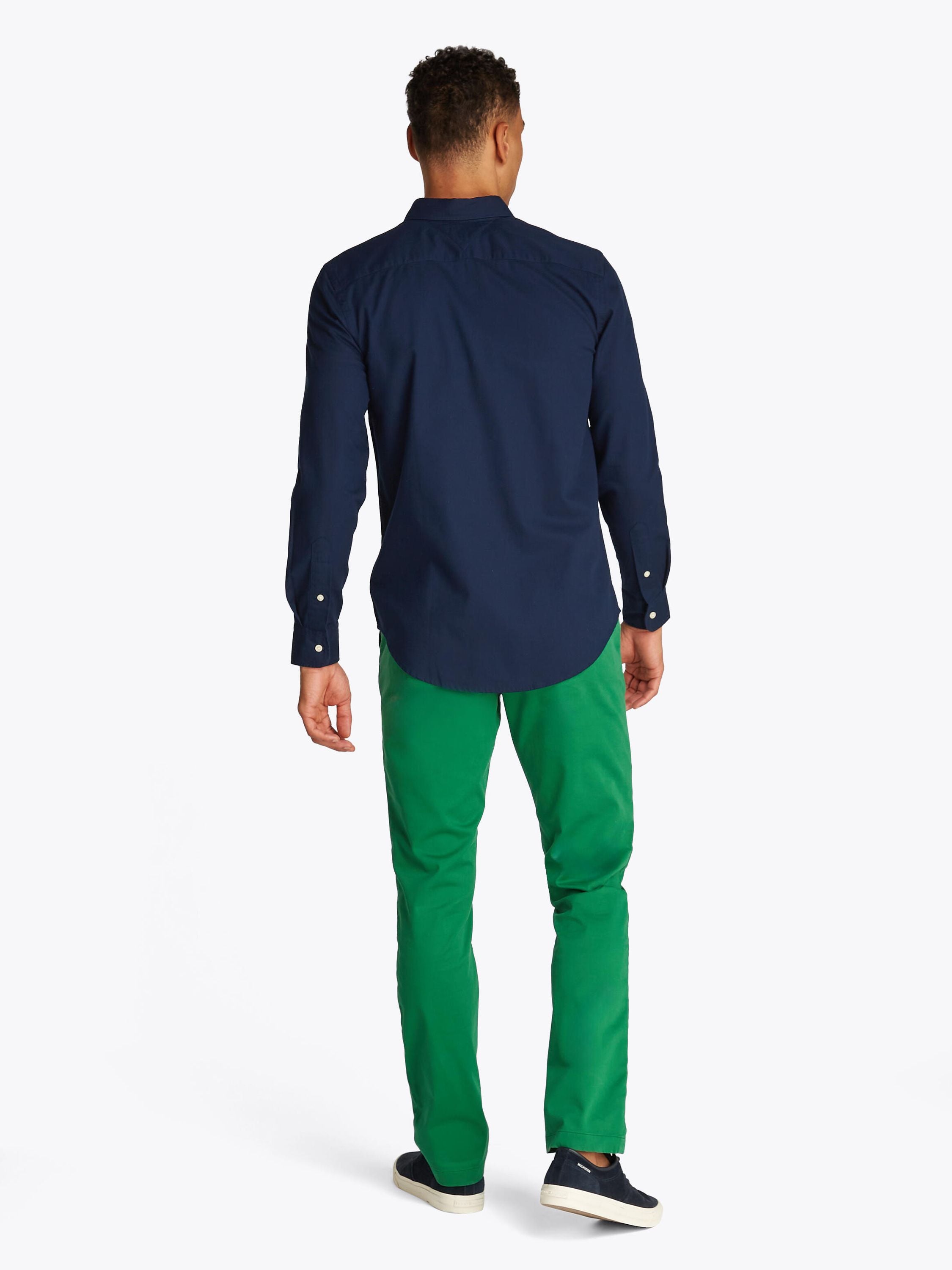 Hemd DOBBY Slim Fit TH-FLEX - DCC-BLUE - Blau