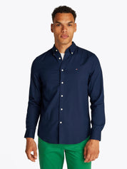Hemd DOBBY Slim Fit TH-FLEX - DCC-BLUE - Blau