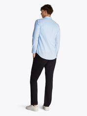 Hemd DOBBY Slim Fit TH-FLEX - C3Q-BLUE - Blau