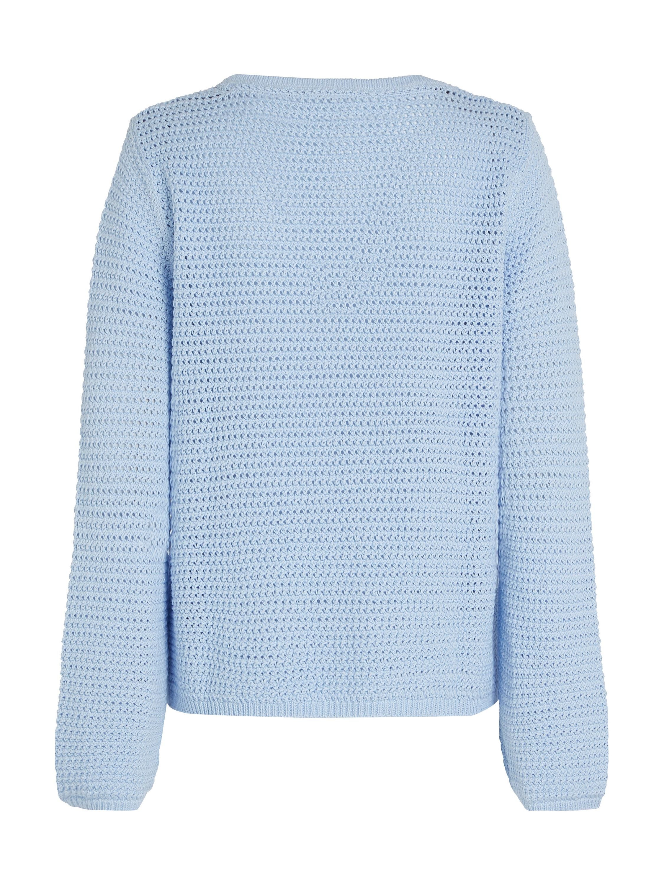 Strickpullover aus Baumwolle - C1O-BLUE - Blau