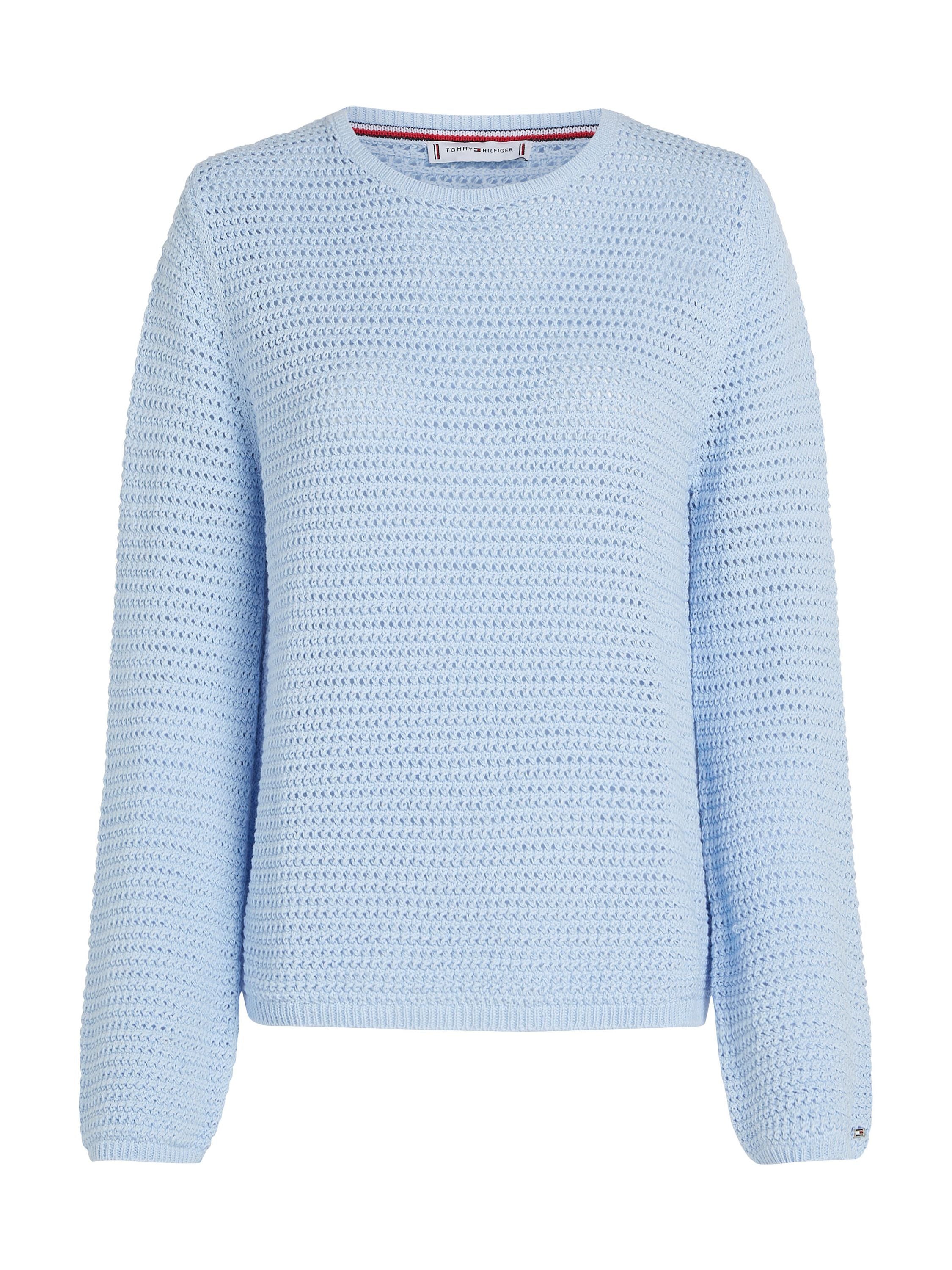 Strickpullover aus Baumwolle - C1O-BLUE - Blau