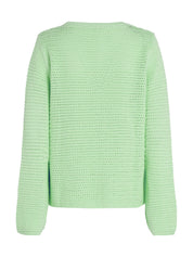 Strickpullover aus Baumwolle - LXY-GREEN - Grün