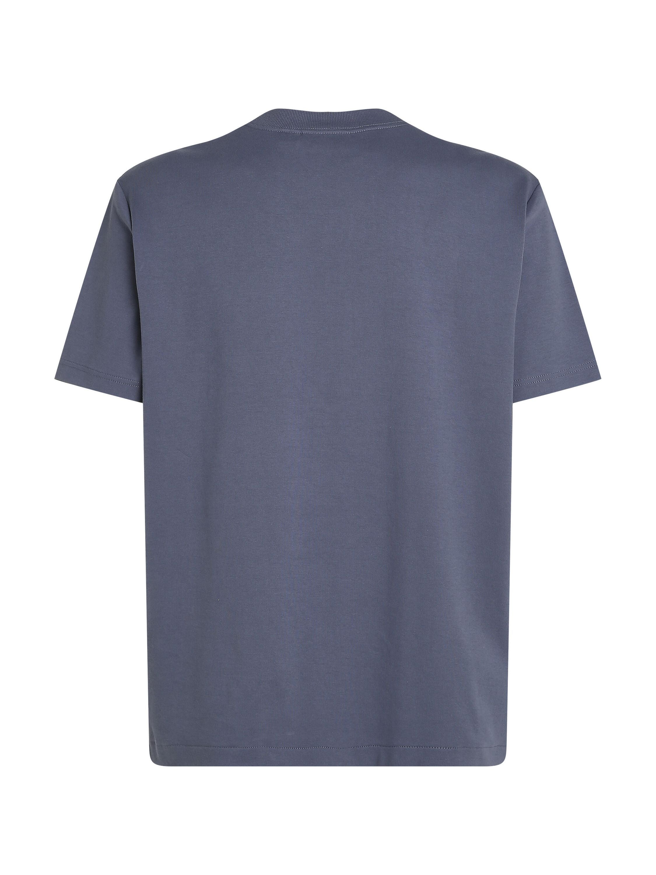 T-Shirt aus Baumwolle - PCP-GREY - Blau