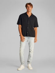 Overshirt aus Baumwollmix - BEH-BLACK - Schwarz