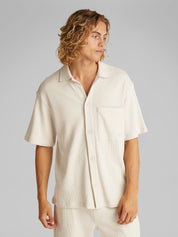 Overshirt aus Baumwollmix - CJH-BLUE - Grau