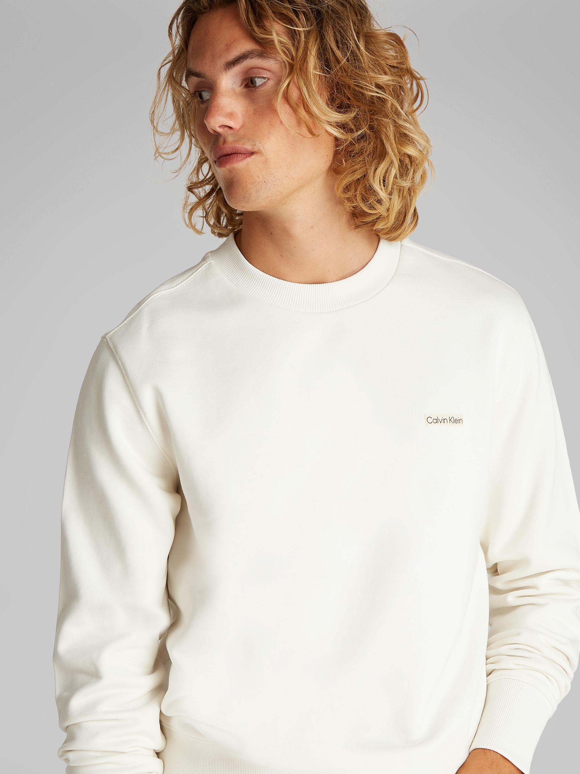 Sweatshirt aus Baumwolle - YAS-WHITE - Weiß