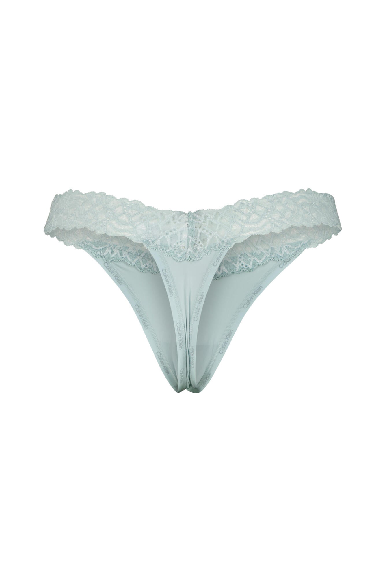 Thong mit Spitzendetails - 4A3-BLUE - Grün