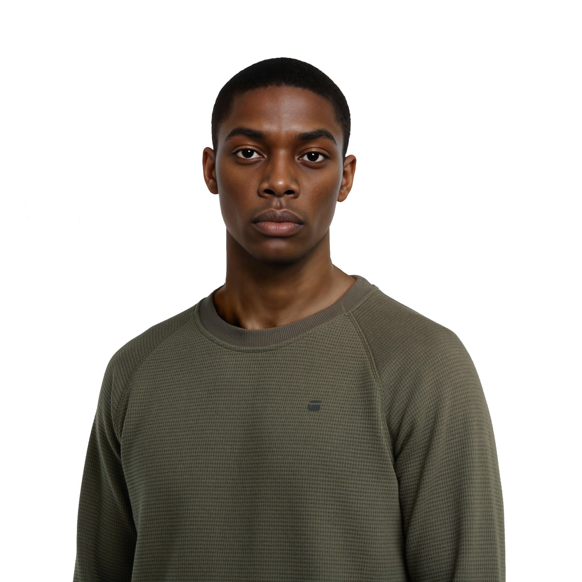 Sweatshirt aus Baumwollmix - 995-asfalt - Grün