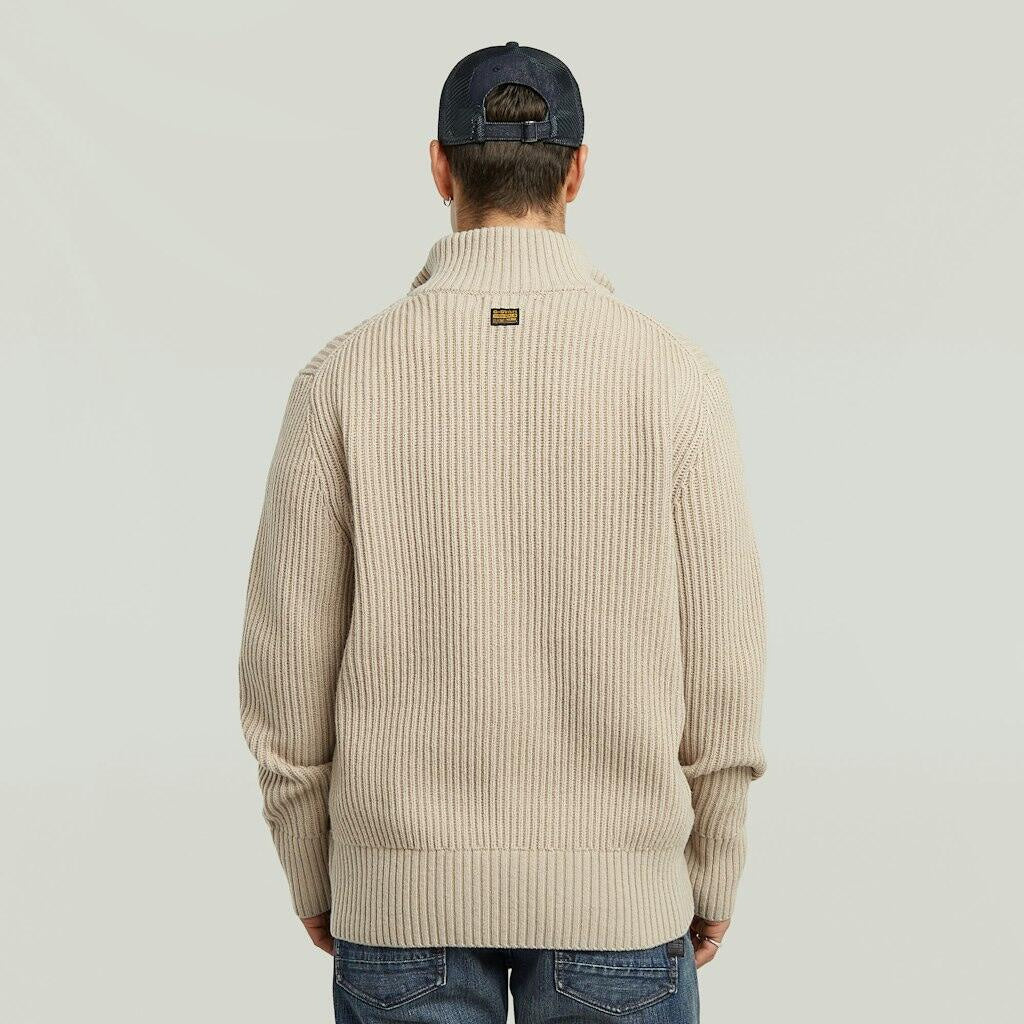 Strickpullover aus Wollmix - 1214-dk brick - Beige