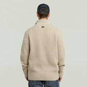 Strickpullover aus Wollmix - 1214-dk brick - Beige