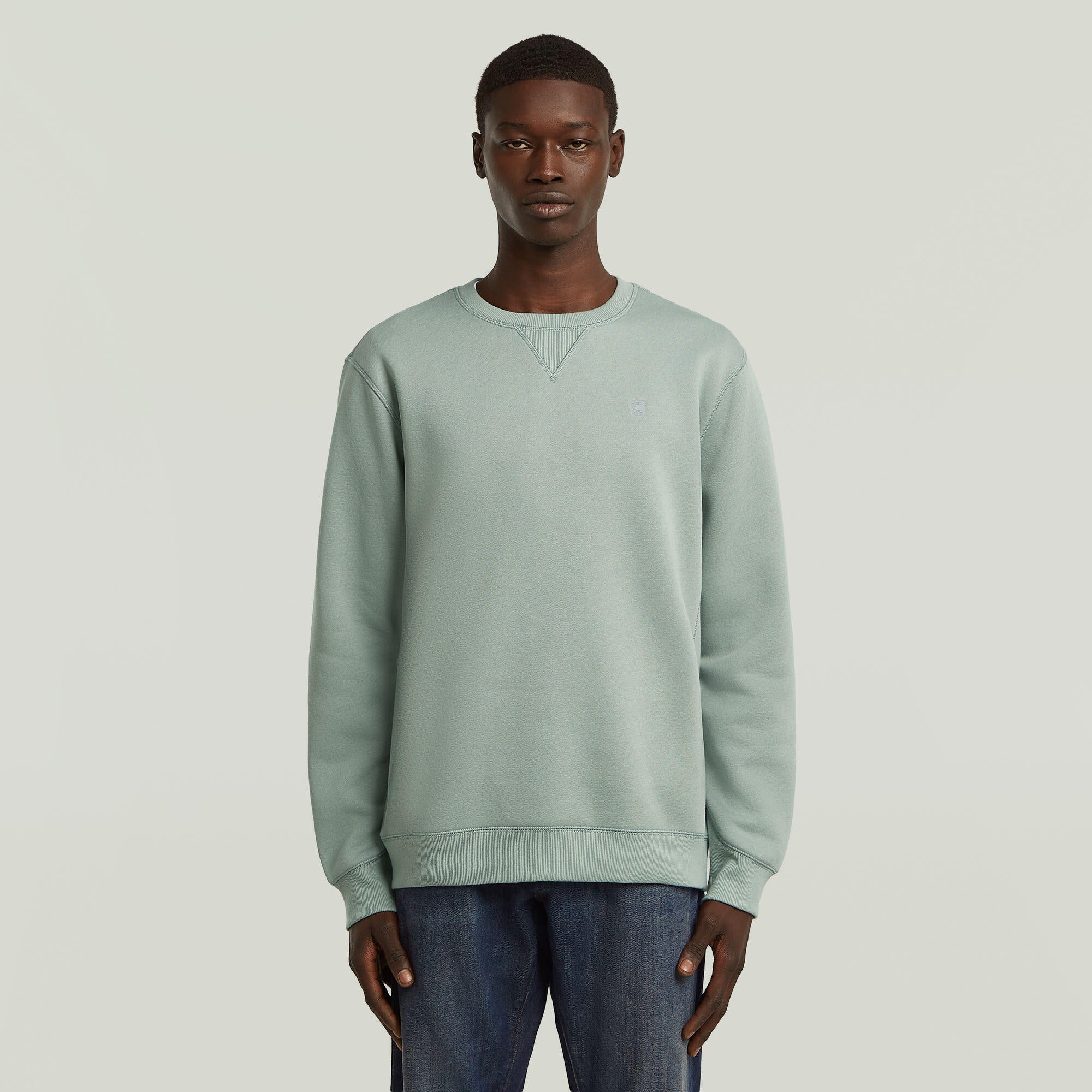 Sweatshirt aus Baumwollmix - C959-iceberg green - Grün