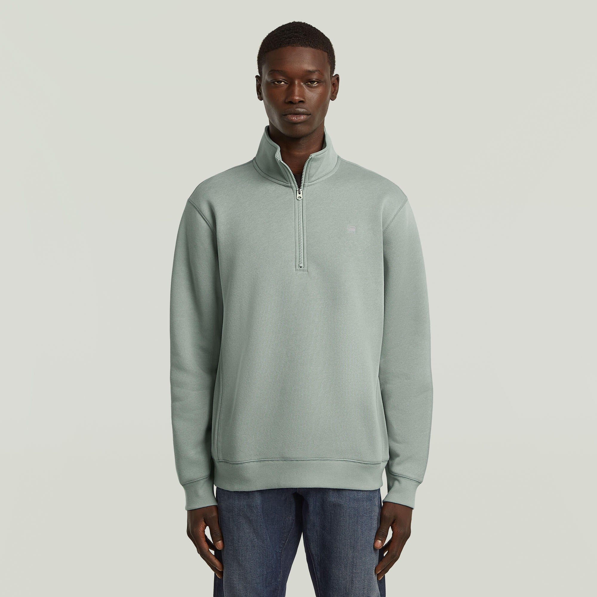 Sweatshirt aus Baumwollmix - C959-iceberg green - Grün