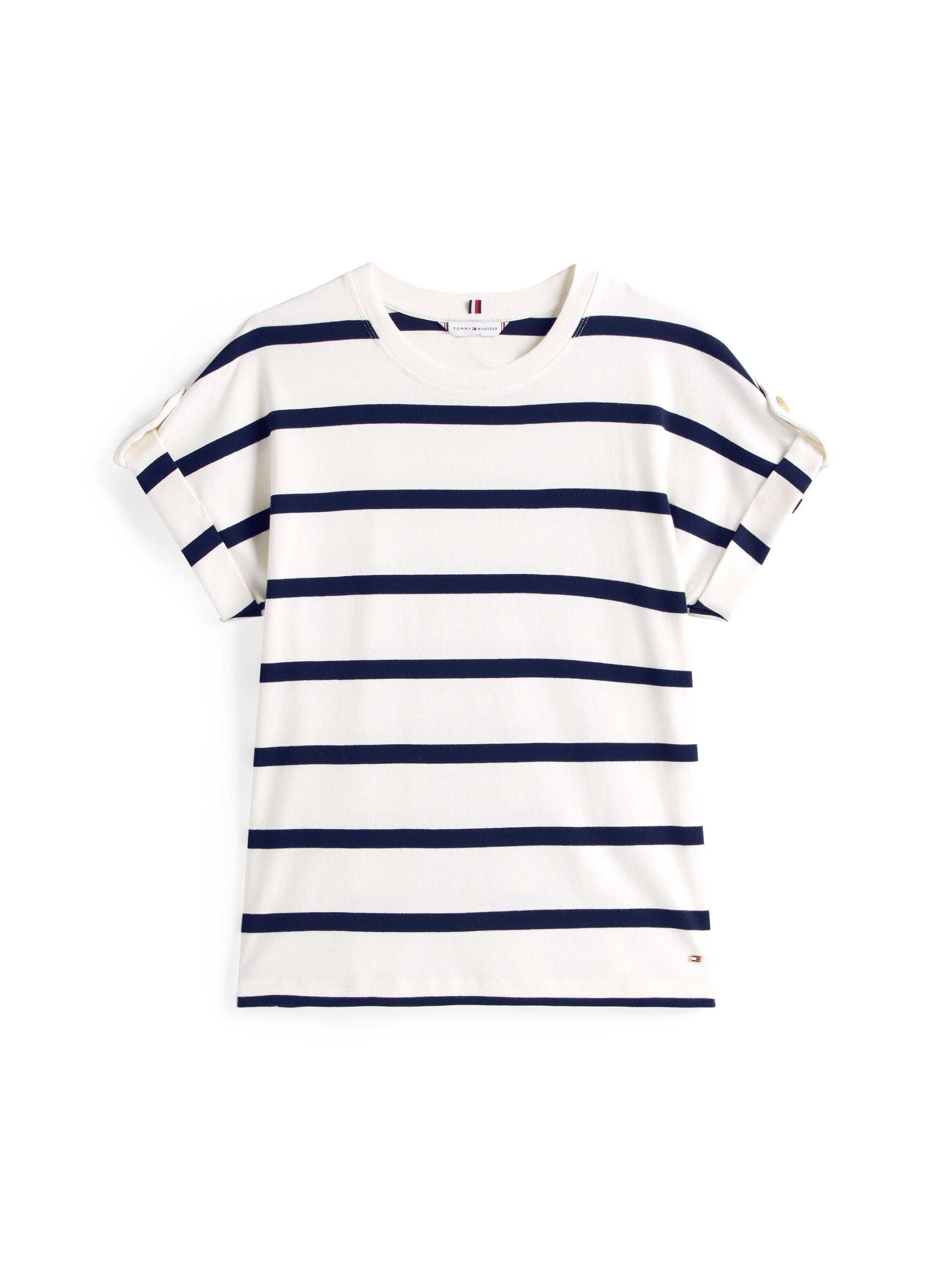 T-Shirt aus Baumwolle - 0FG-WHITE - Weiß | Blau