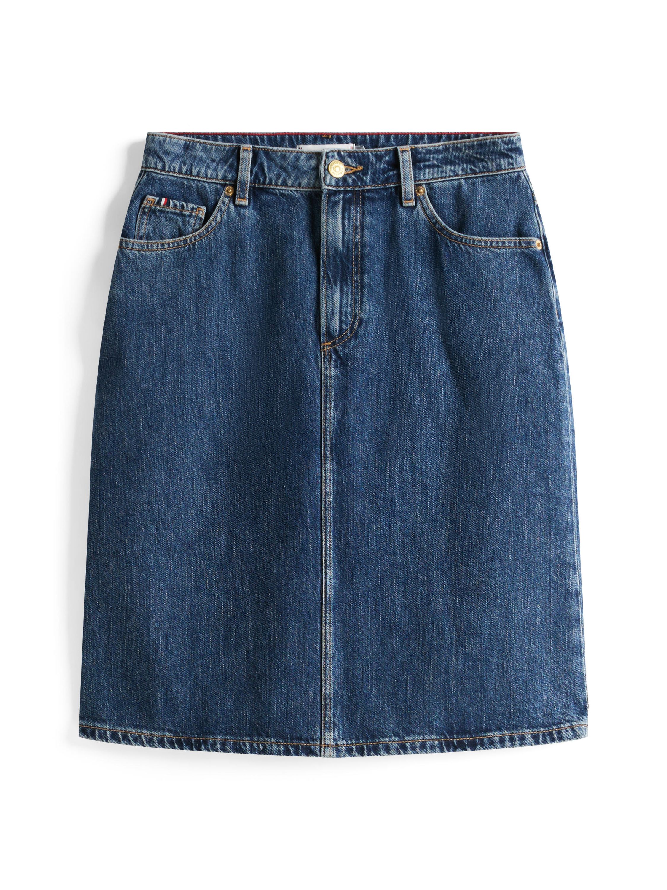 Jeansrock Midi - 1BK-DENIM - Blau