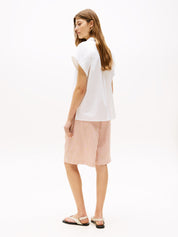 Bluse gestreift aus Bio-Baumwolle - YCF-WHITE - Weiß