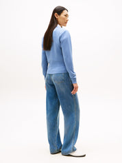 Hybridjacke mit Steppfront - C2B-BLUE - Blau