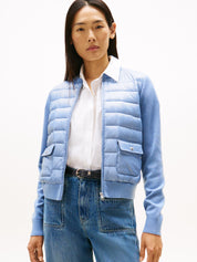 Hybridjacke mit Steppfront - C2B-BLUE - Blau