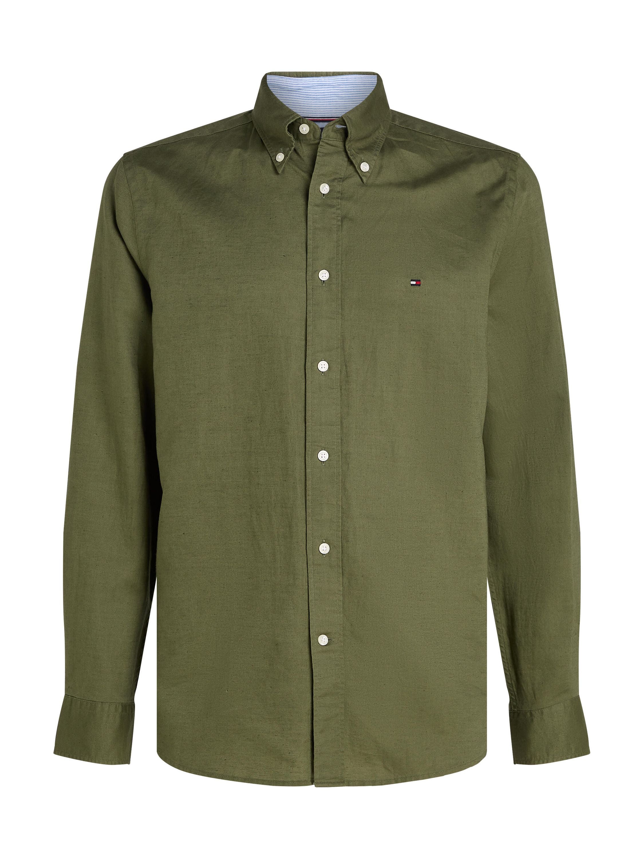 Hemd Slim Fit aus Leinen - PLI-GREEN
