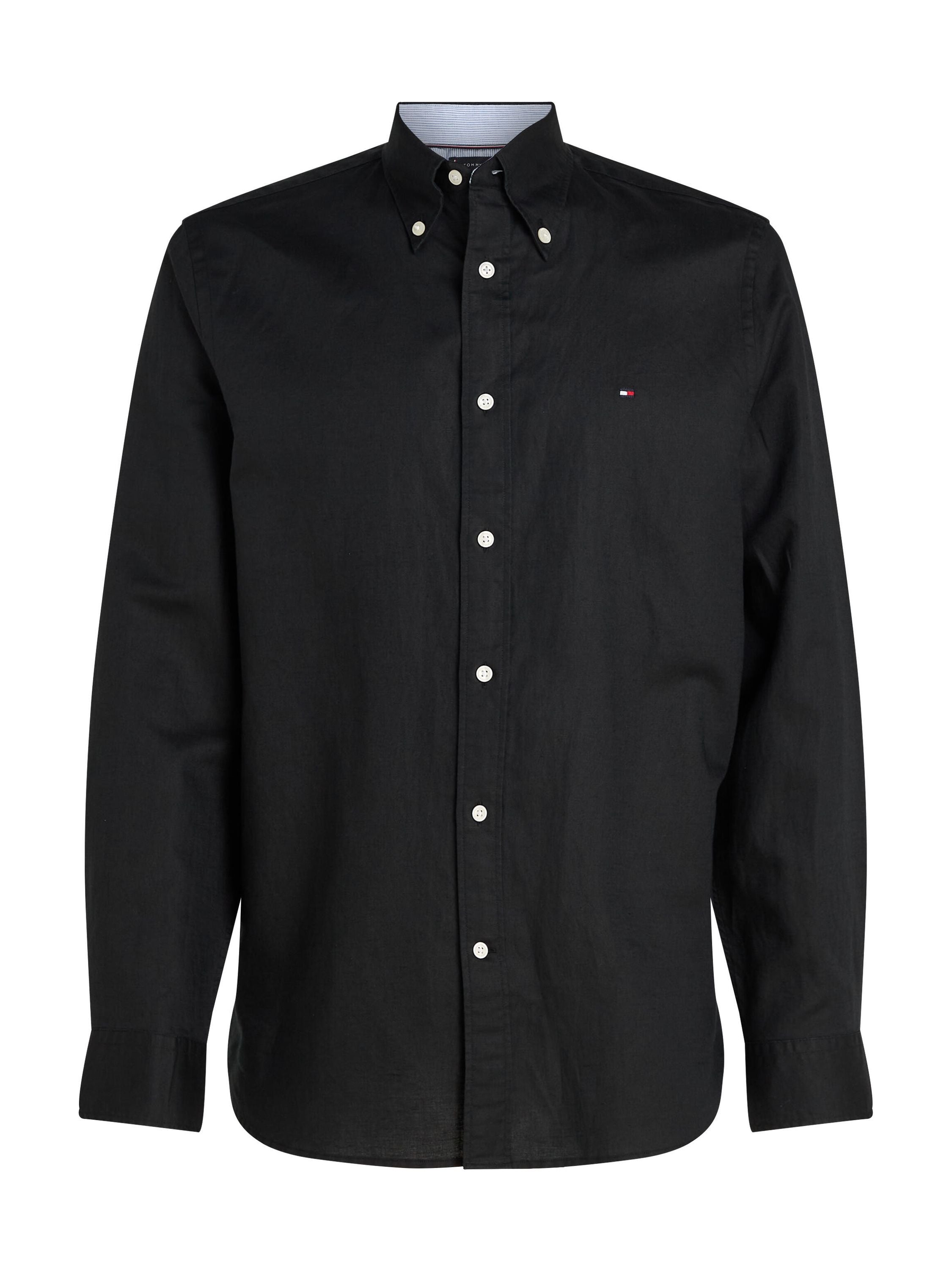 Hemd Slim Fit aus Leinen - BDS-BLACK