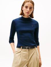 Langarmshirt aus Baumwolle - C1G-BLUE - Blau